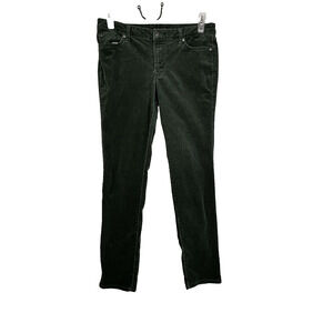 Jessica Simpson Corduroy Pants Women 31 Medium Green 'Forever Skinny' Stretch
